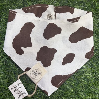 Small Brown Cow Print