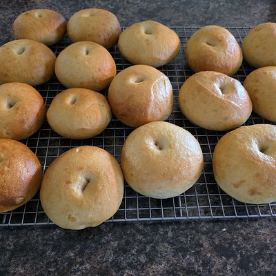 Plain Sourdough Bagels 4 For $12