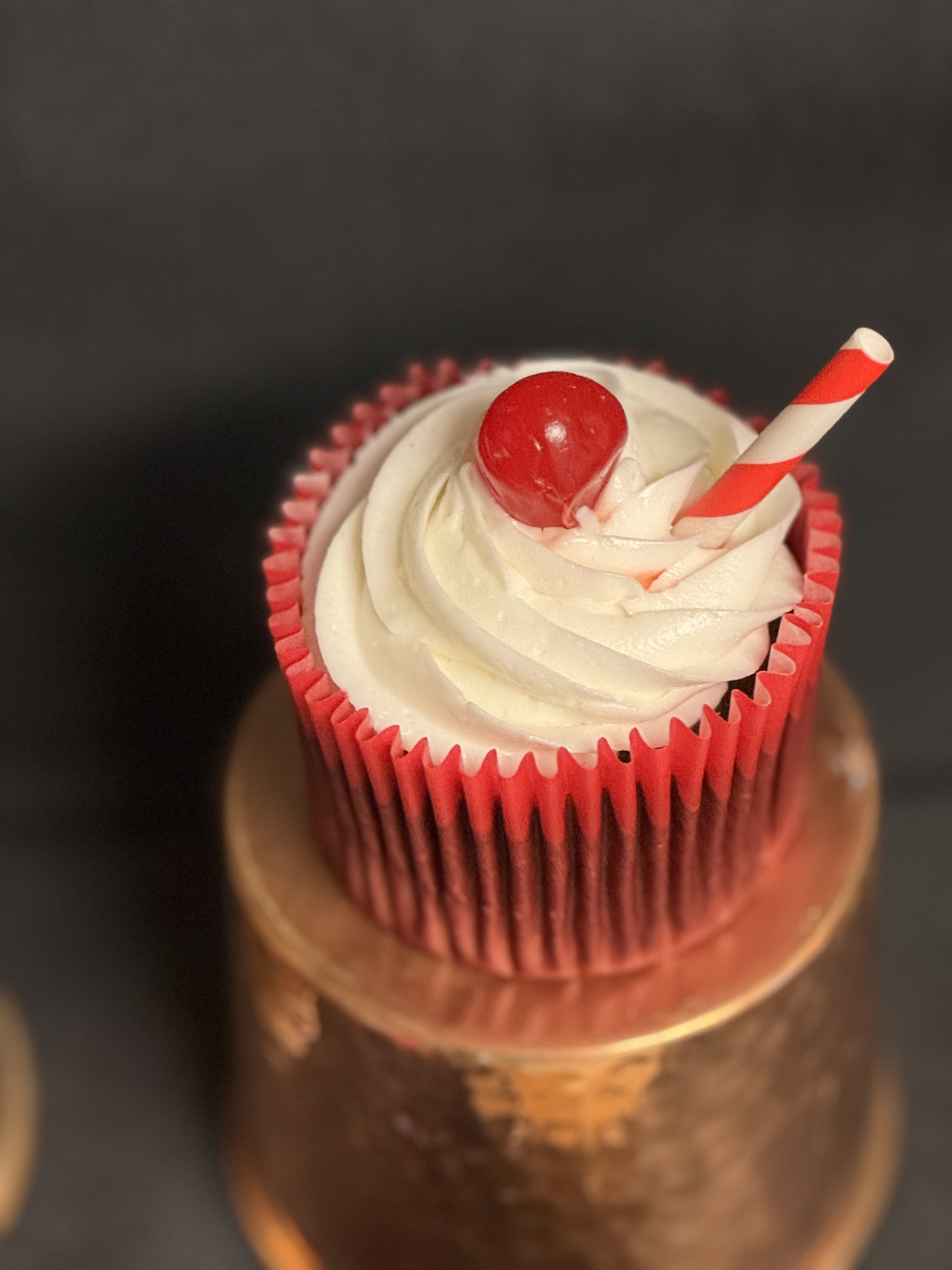 Cherry Coke Cupcakes (jumbo sized cupcakes