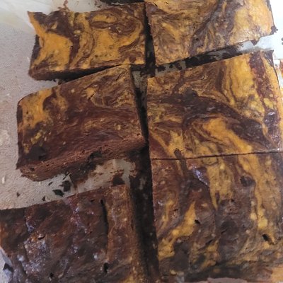Pumpkin Cheesecake Brownies 