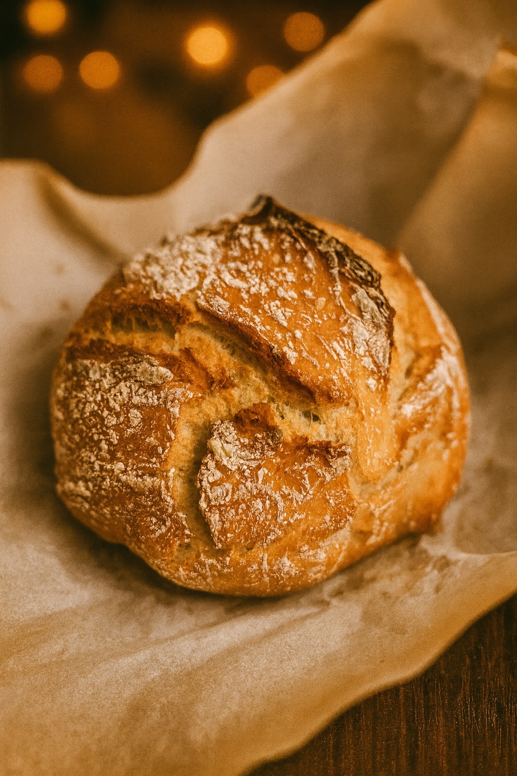Dutch Oven Rosemary and Garlic Artisan Loaf 