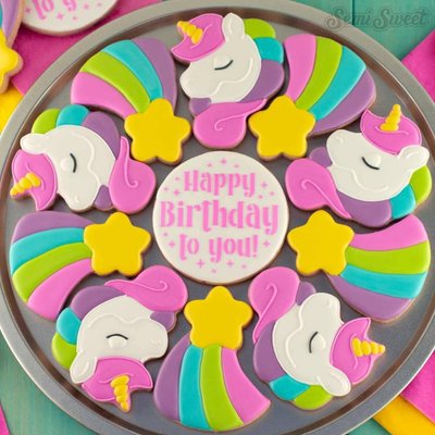 Unicorn Birthday Platters 