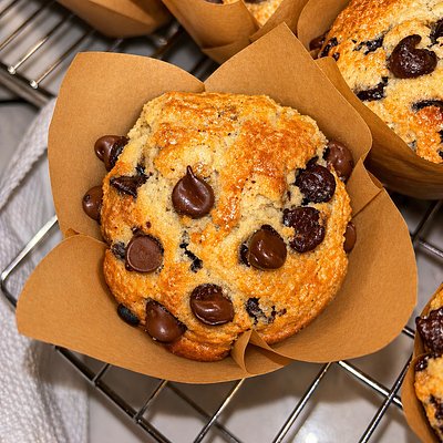 Chocolate Chip Muffins Half Dozen 