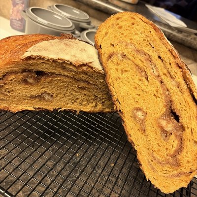 Pumpkin Crumble Sourdough Loaf