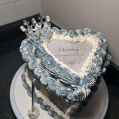 8” Inch Heart Cake  
