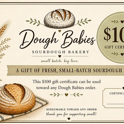 Dough Babies Gift Certificate $100