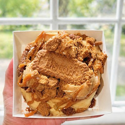 NEW Biscoff Sourdough Cinnamon Roll