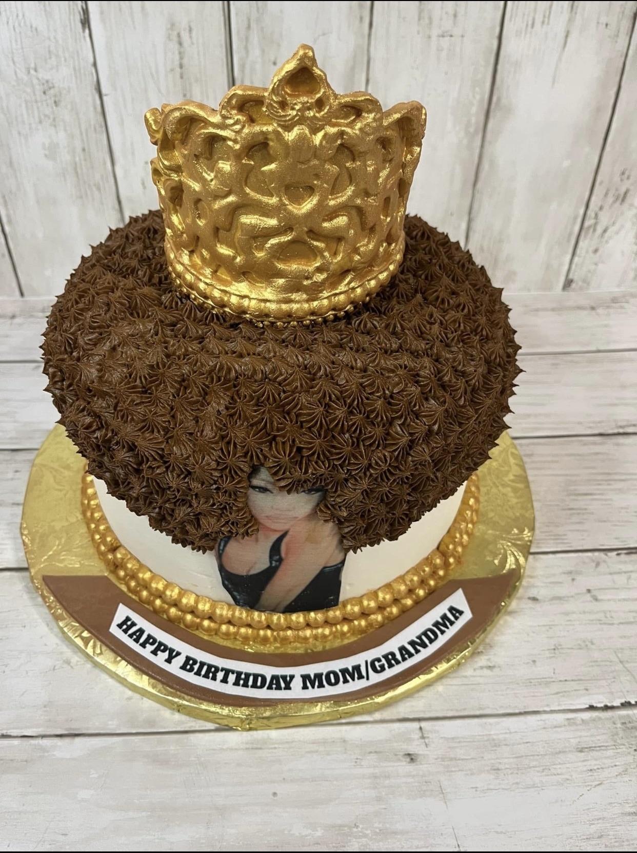 Afro Lady Cake 