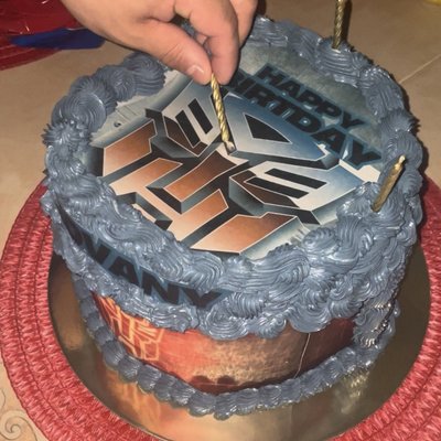 Burn Topper With Edible Image Set