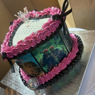Heart Shaped Custom Cake 6 Inch
