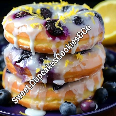 Blueberry Lemonade Donuts
