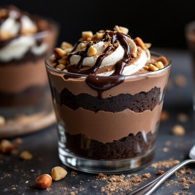 🌰 Chocolate Hazelnut Praline & Espresso Cream Trifle 