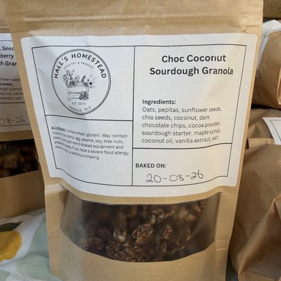 Chocolate & Coconut Sourdough Granola 🍫 🥥  