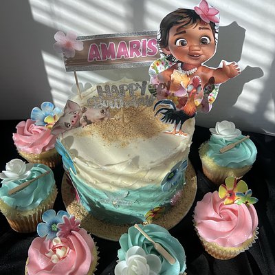 6” Cake - 1 Dozen Cupcakes