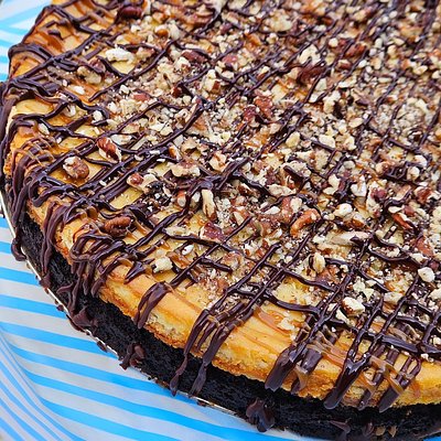 9" Turtle Brownie Cheesecake