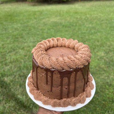 Whipped Chocolate Ganache Cake