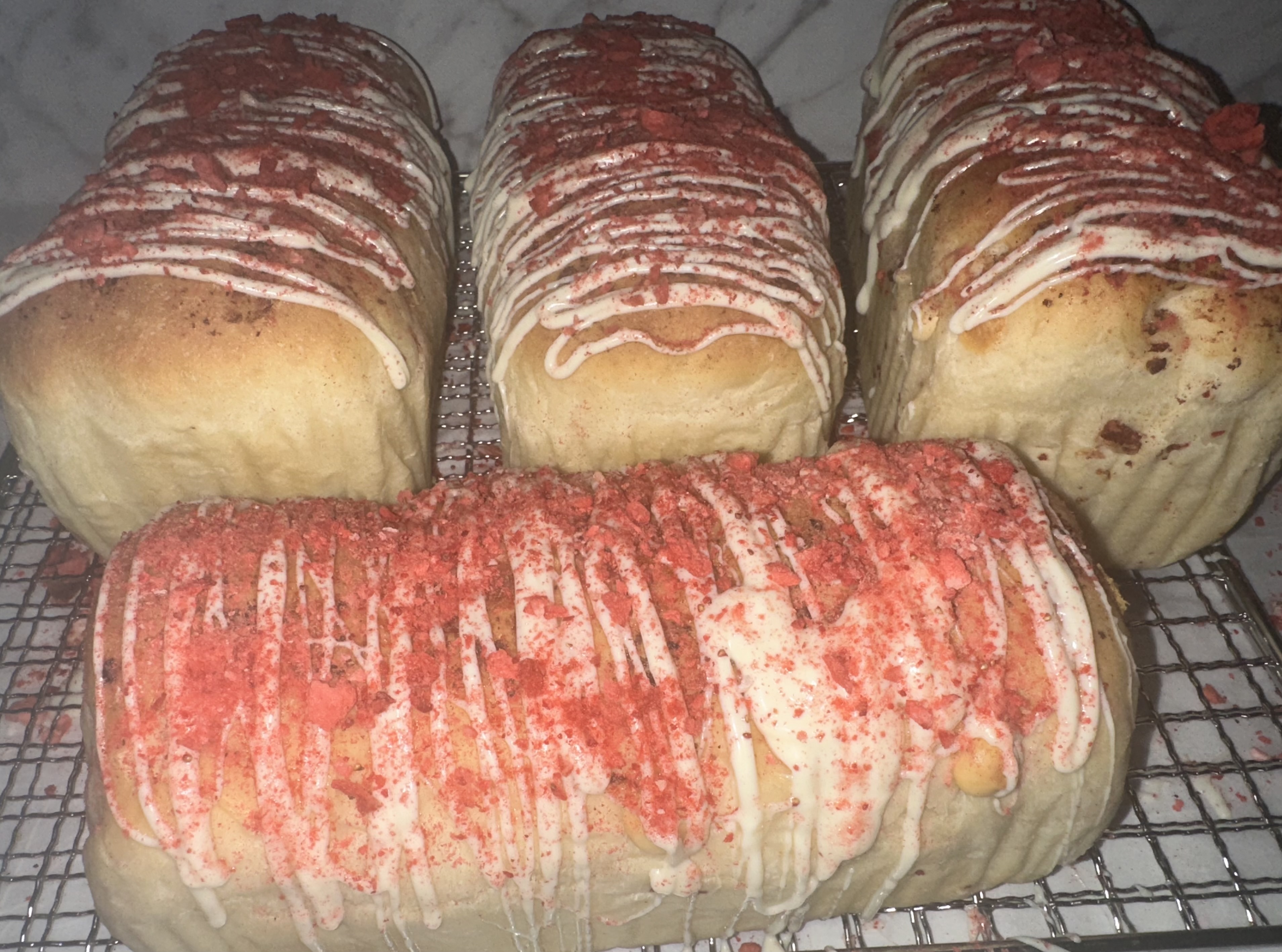 Strawberry White Chocolate Bread