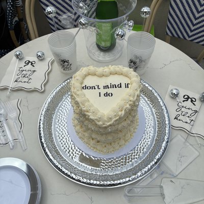 6” Heart Cake (serves 28)