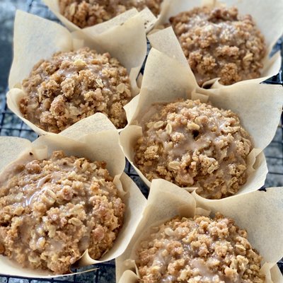 Pumpkin Spice Oat Streusel Muffins 