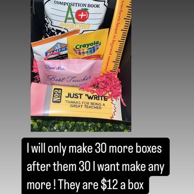 Teacher Appreciation Boxes 