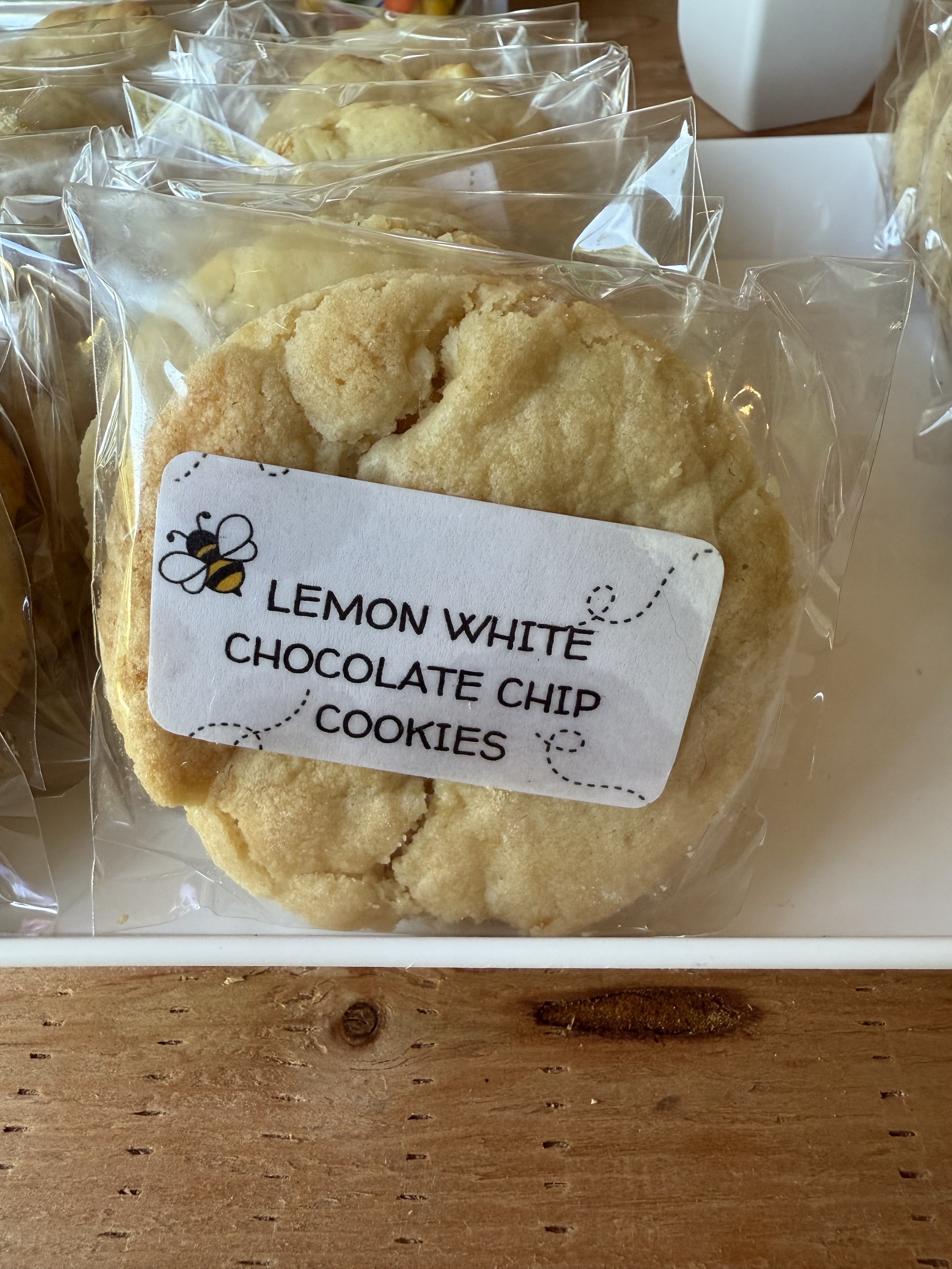 Lemon White Chocolate chip cookie