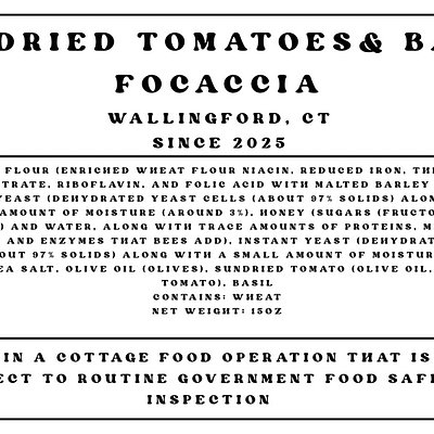 Sun-dried Tomato And Basil Focaccia