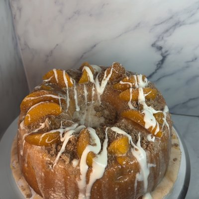 Peach Cobbler Poundcake 