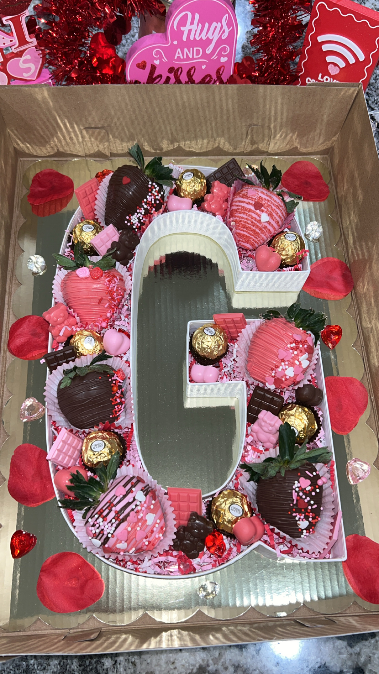 Chocolate Covered Strawberries Letter Box