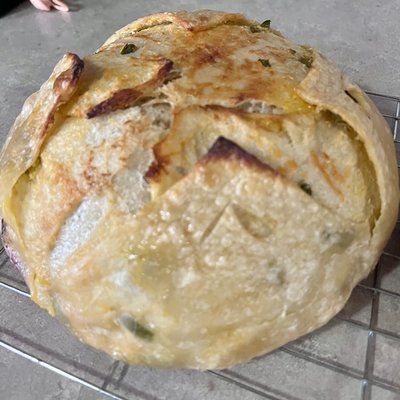 Jalapeño Chedder Sourdough Loaf 