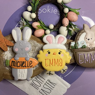 Easter Personalized Cookies
