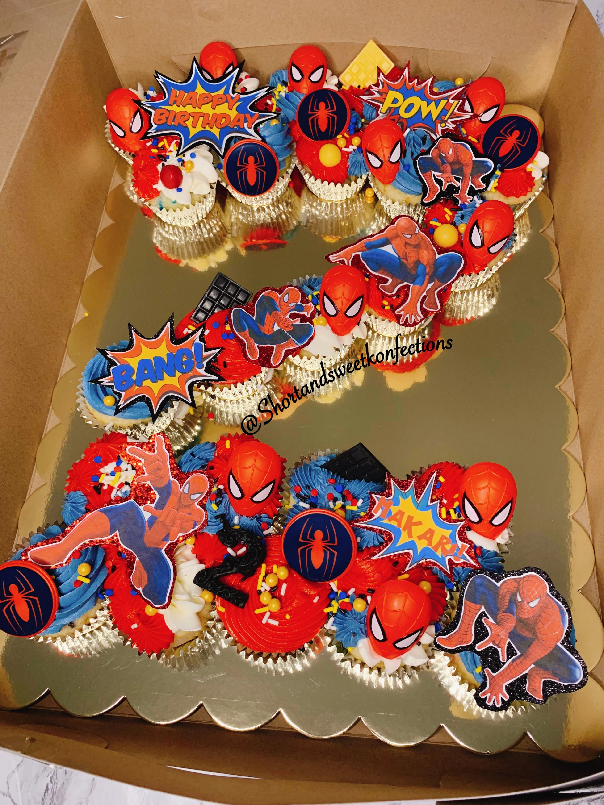 Cupcakes In Number Shape