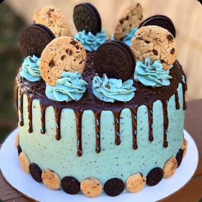 Cookie Monster Cake 