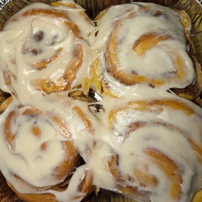 (4) Pumpkin Cinnamon Rolls