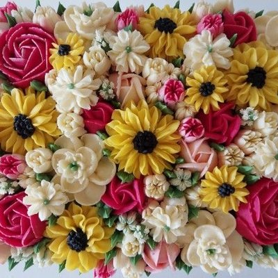 Floral Slab Cake