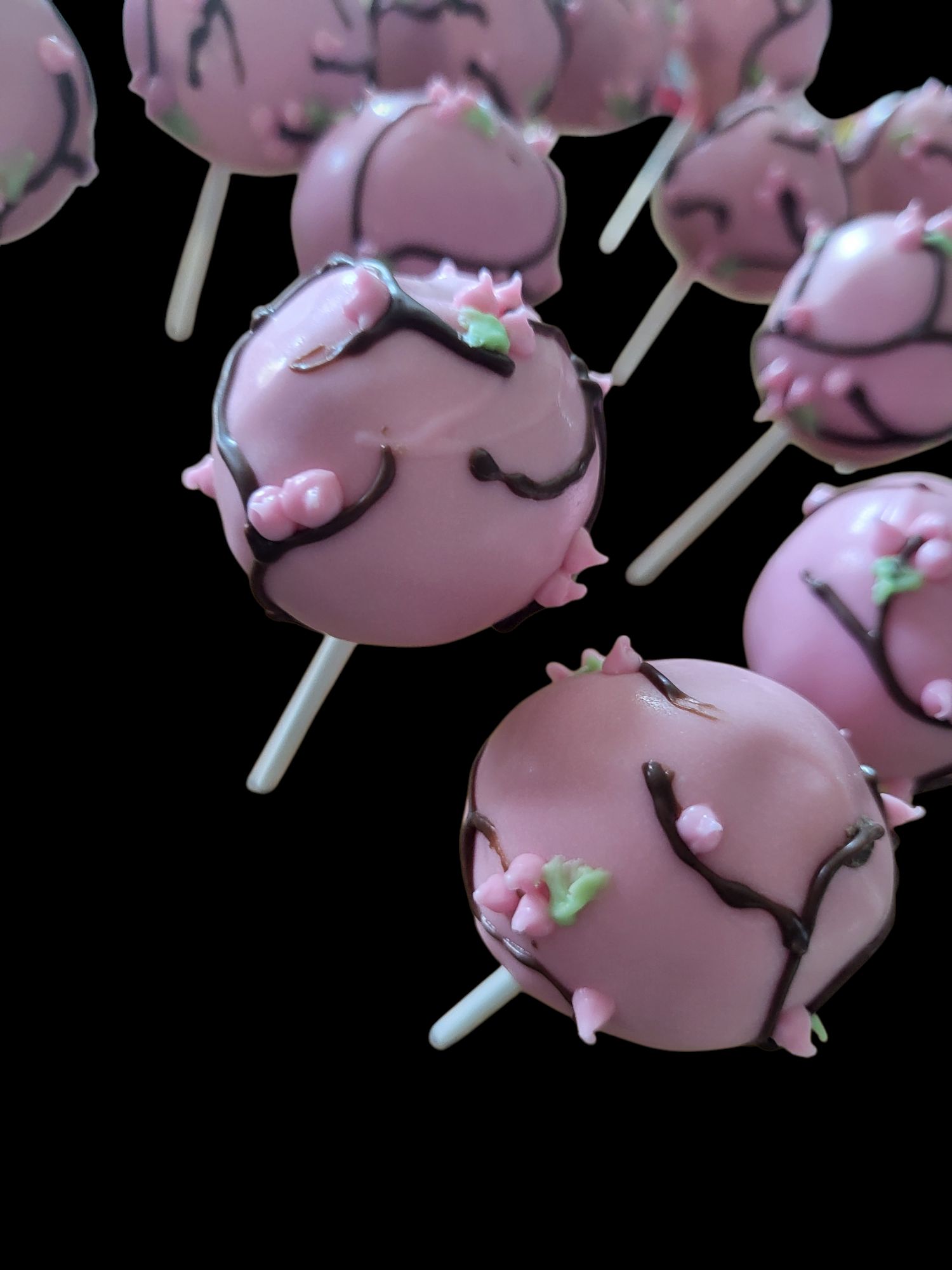 Cherry Blossom Cake Pops