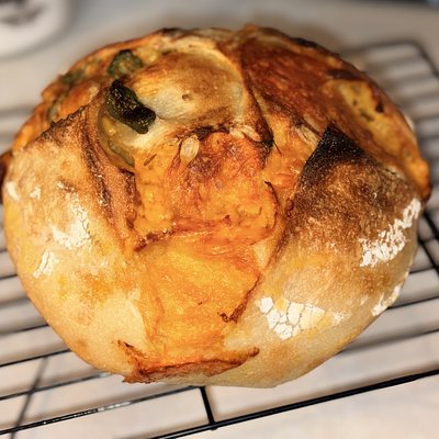 Jalapeño cheddar sourdough