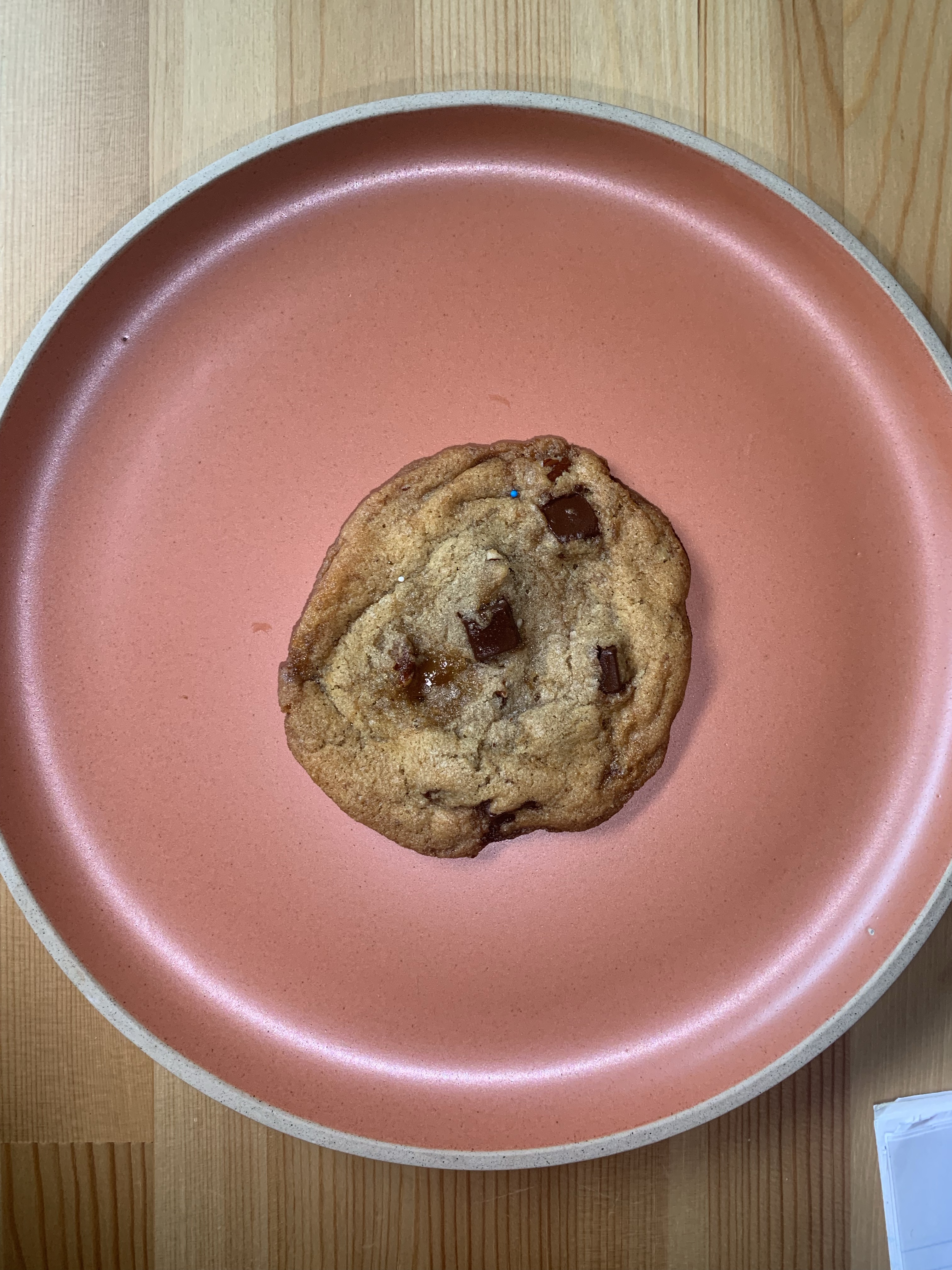 Brown Butter Toffee Chocolate Chip Cookies With Pecans