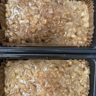 Apple Fritter Bread w/Salted Caramel & Sea Salt Flakes