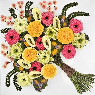 Pull Apart Bouquet Cake