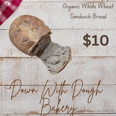 Organic Whole Wheat Bread 
