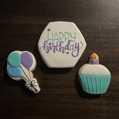 3 Cookie - Happy Birthday Set