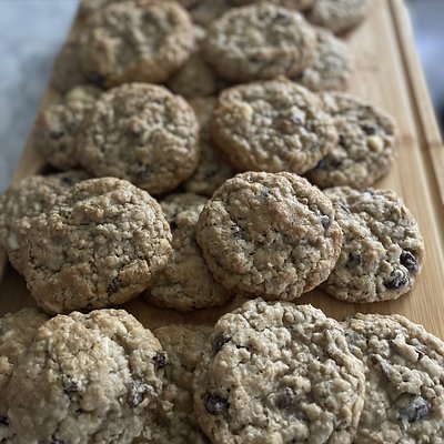 Half Dozen White Chocolate Chunk Oatmeal Raisin Cookies