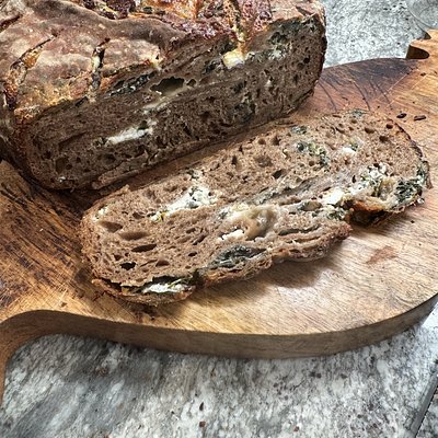 Spinach Dip Pumpernickel 