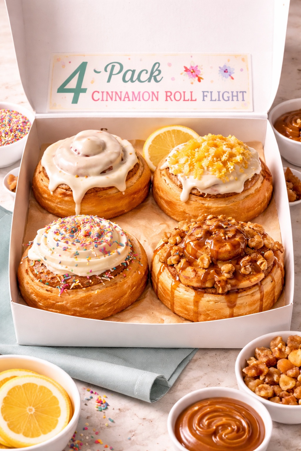 4PK Cinnamon Roll Flight