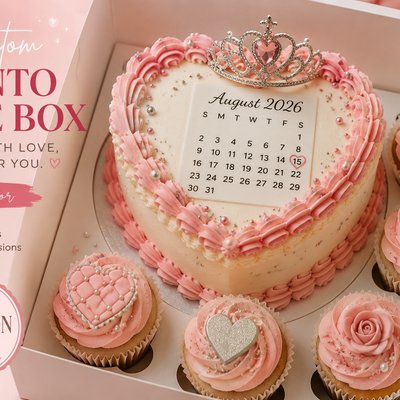 Custom Heart Bento Cake Box
