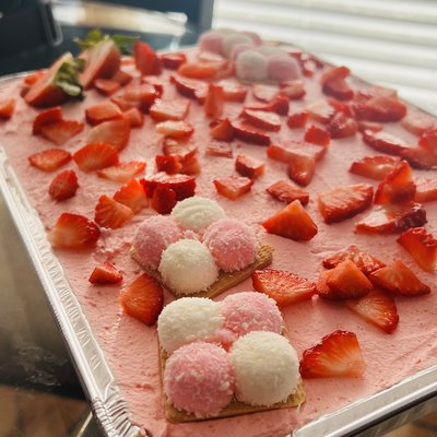Strawberry Sponch Tres Leches Cake
