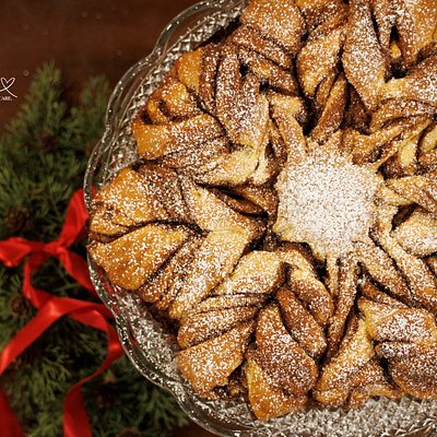 Christmas Star bread (Cinnamon Sugar)