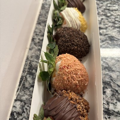 Hand dipped chocolate strawberries