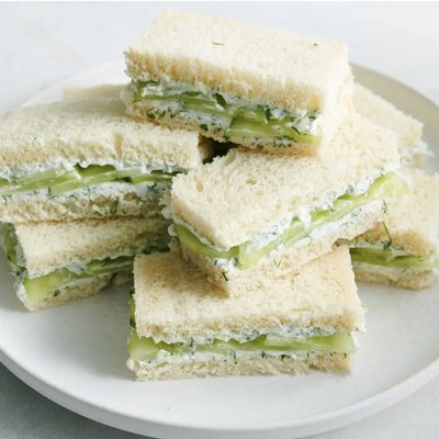Cucumber tea sandwiches 