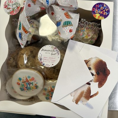 Birthday Box Cupcakes & Cookies